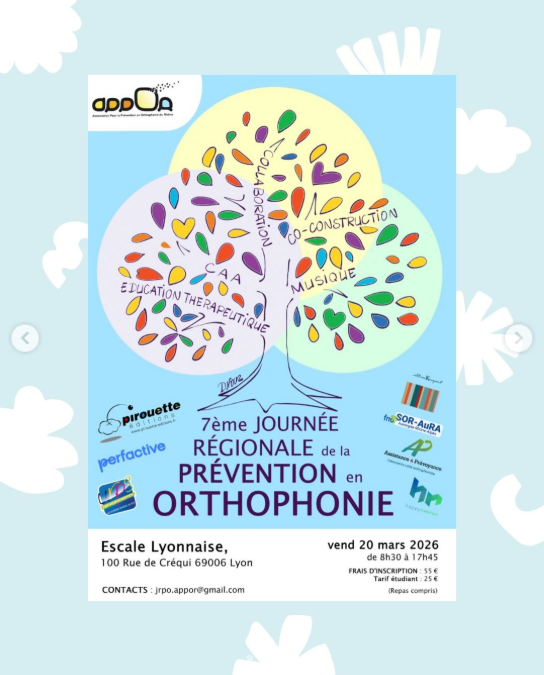 7ème Journée Régionale de la Prévention en Orthophonie le 20/03/2026
